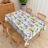 Lofaris Colorful Flowers Pastoral Decorative Tablecloth